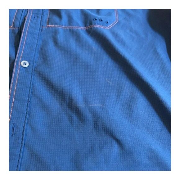 Florida Gators Columbia Shirt Mens Blue University Football Fishing Vented - Picture 2 of 9